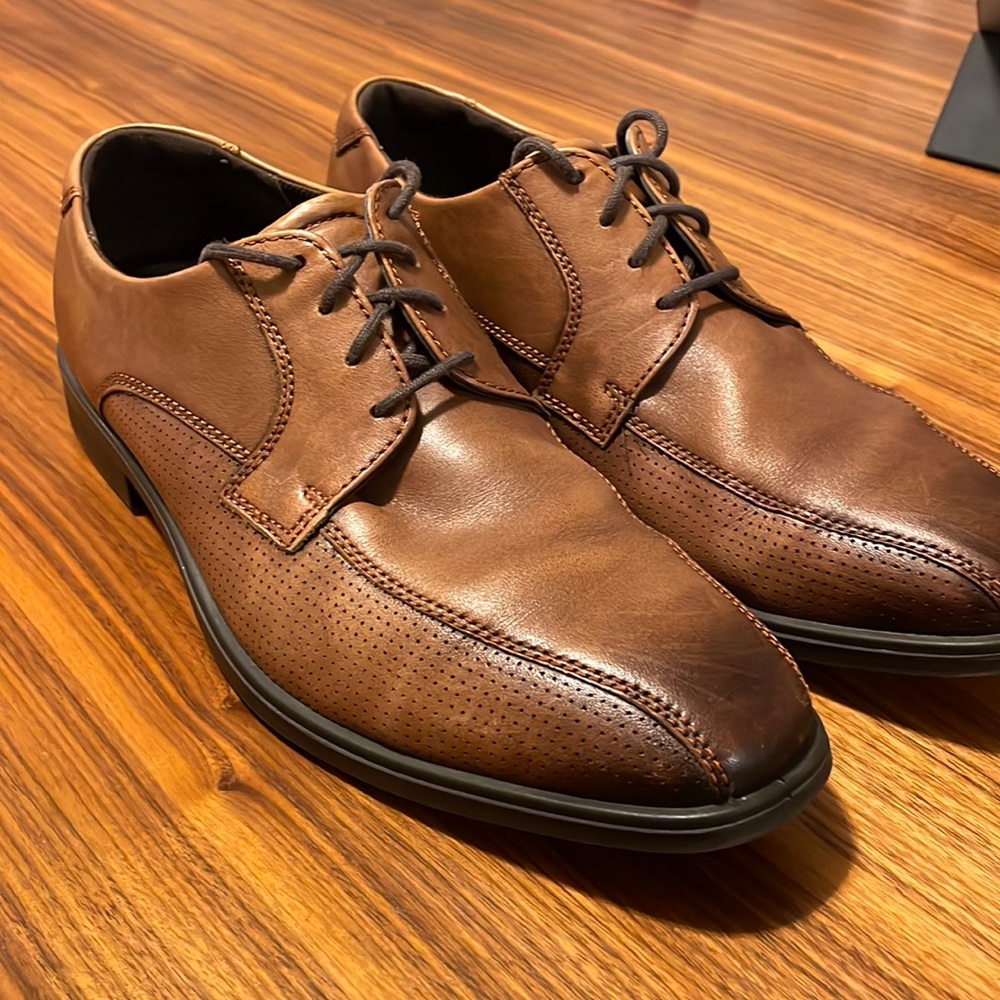 ECCO Mens Melbourne Summer Bike Toe Tie Amber 43 (US Men's 9-9.5) M